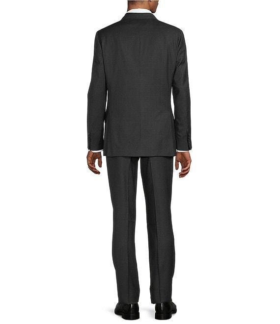 Hart Schaffner Marx New York Modern Fit Flat Front Plaid 2-Piece Suit Product Image
