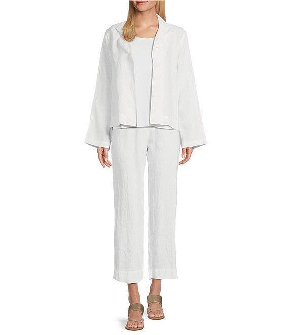 Bryn Walker Anka Light Linen Straight Leg Pull-On Pants Product Image