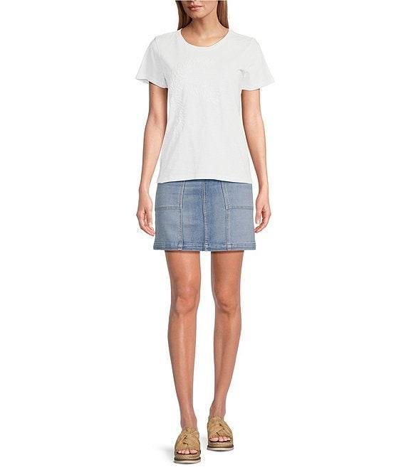 Tommy Bahama Slub Jersey Palm Tree Embroidered Round Neck Short Sleeve Tee Product Image