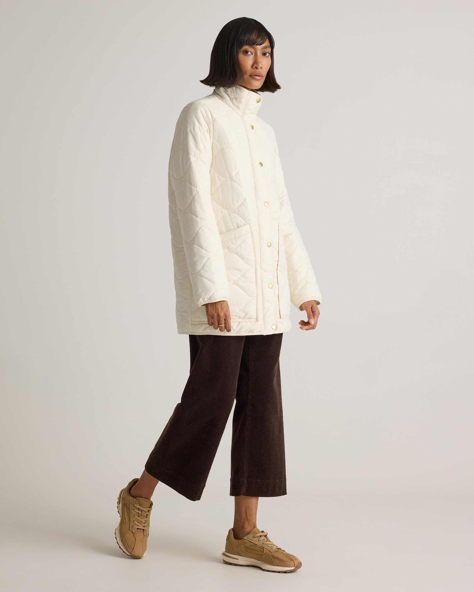 Quince | Women's Featherless Quilted Long Puffer Jacket Size XL, Nylon Product Image