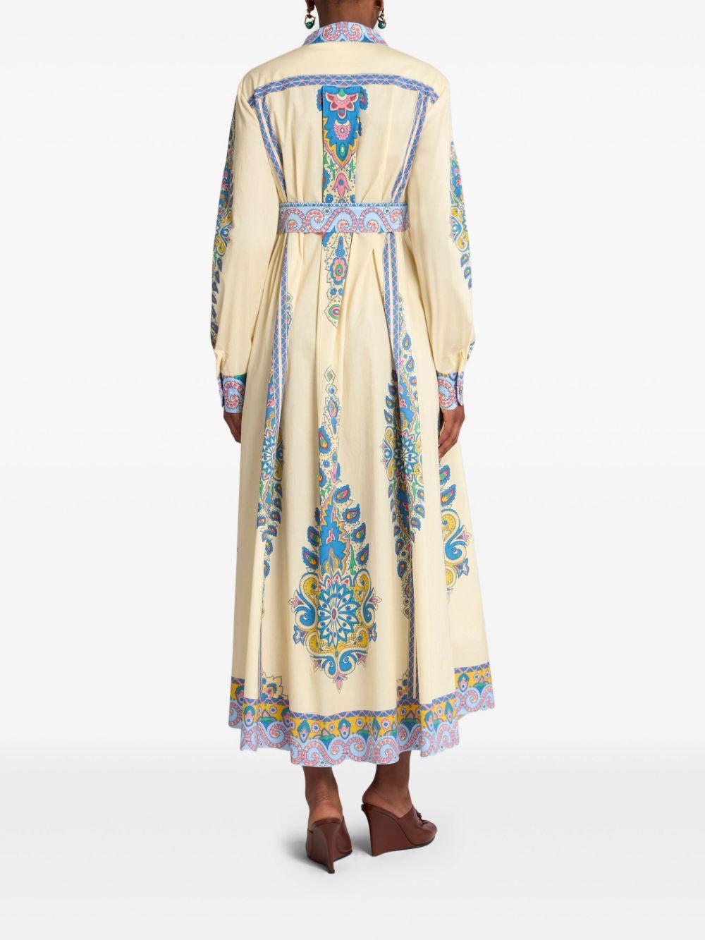 paisley-print shirt dress Product Image