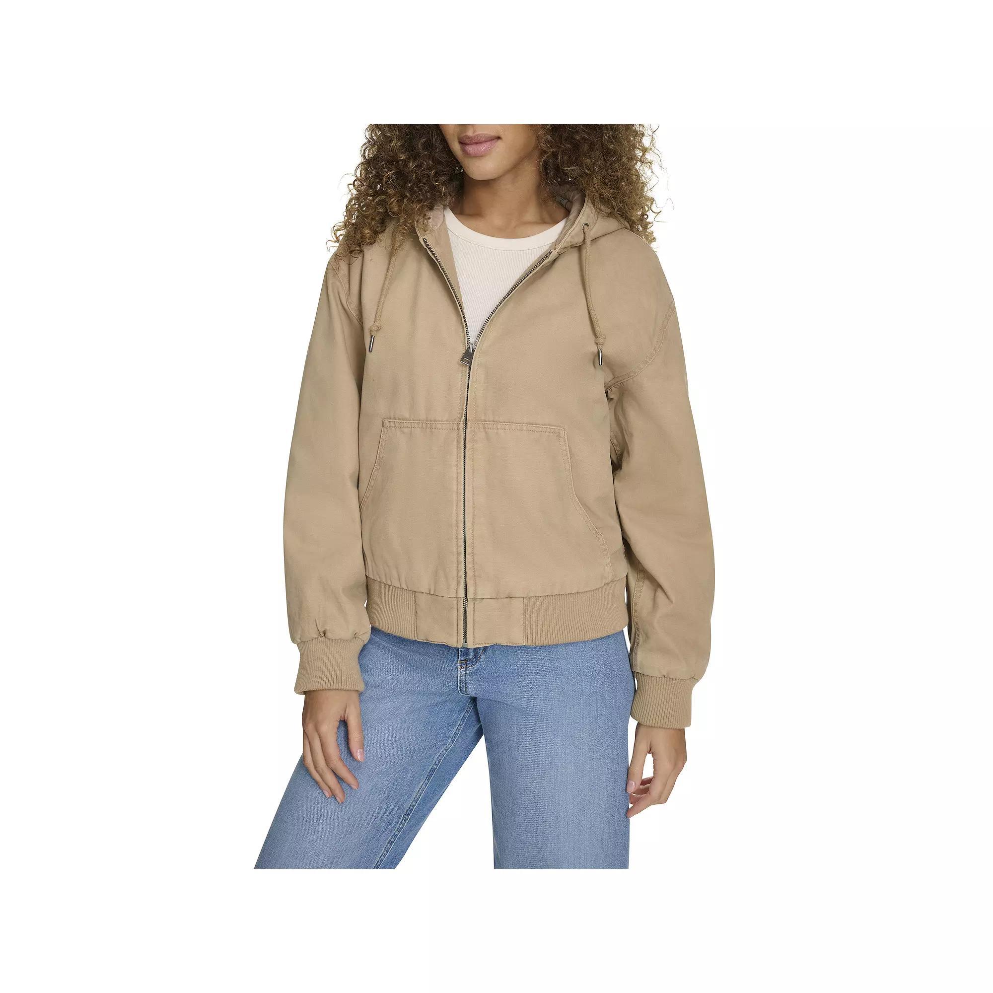 Women's Levi's® Quilted Lining Hoodie Bomber Jacket in Regular & Plus Size, Size: 1XL Product Image