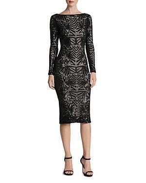 Womens Emery Sequined Scoopback Dress Product Image