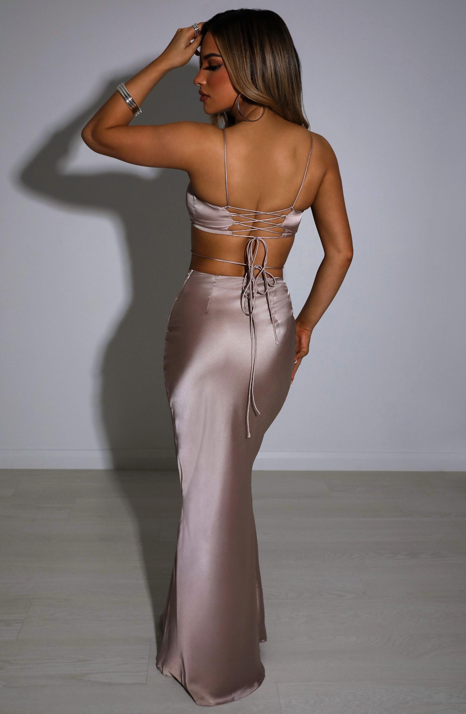 Valeria Maxi Skirt - Champagne Product Image