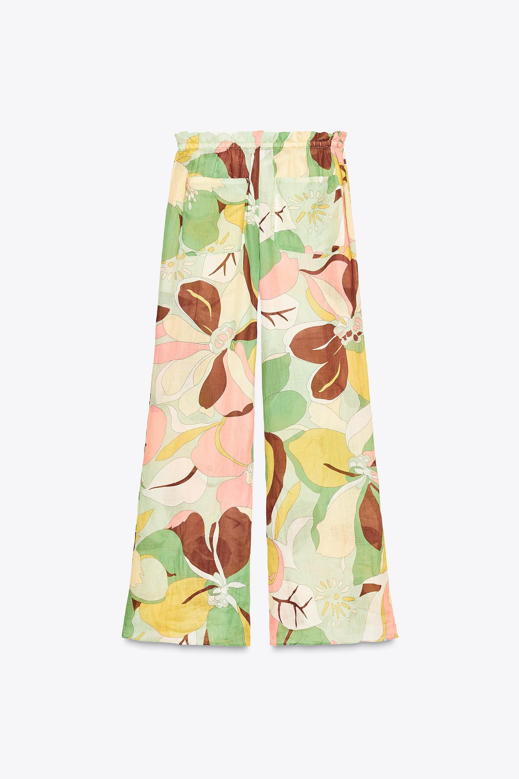 RAMIE FLORAL PRINT PANTS ZW COLLECTION Product Image