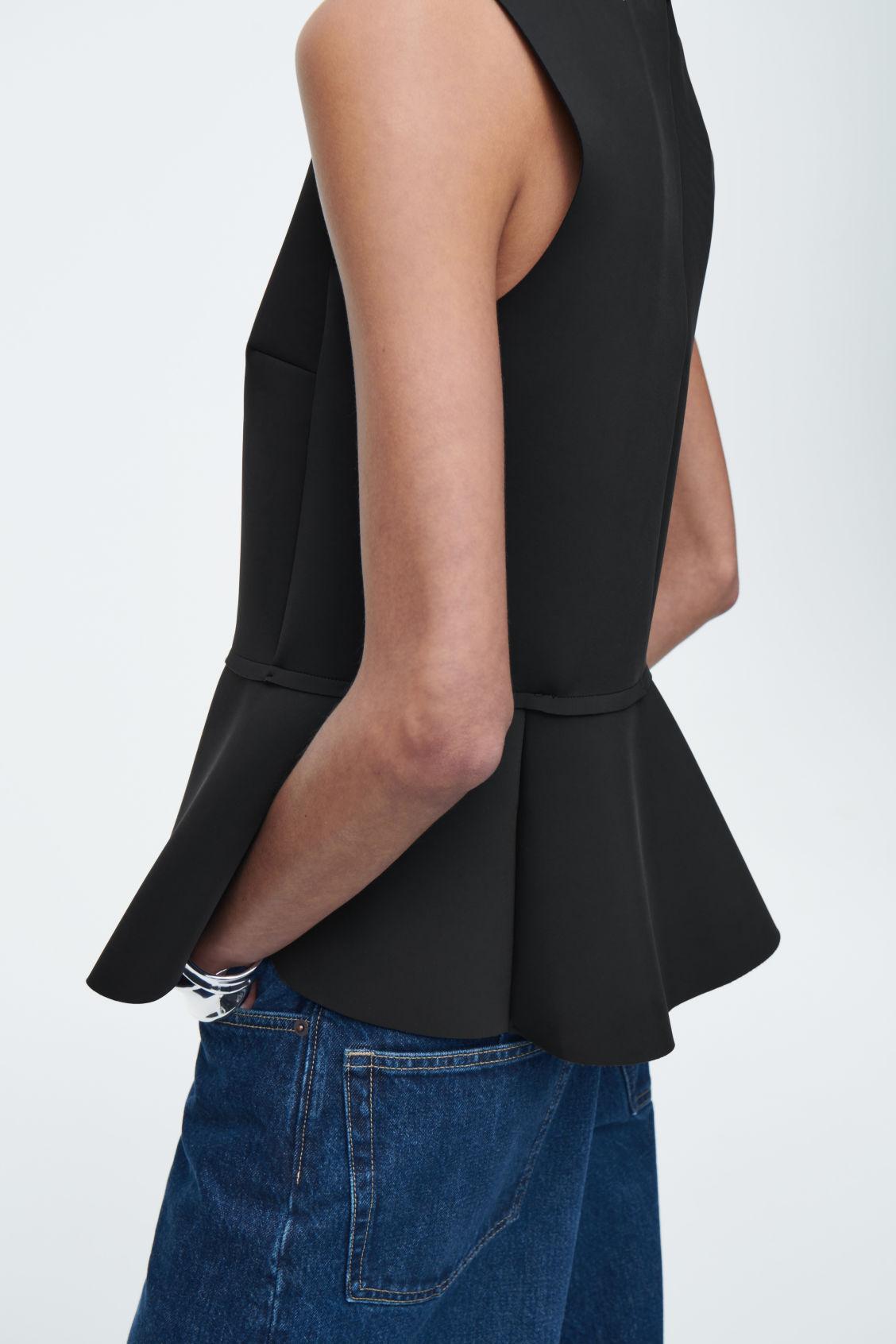 PEPLUM SCUBA TANK TOP Product Image