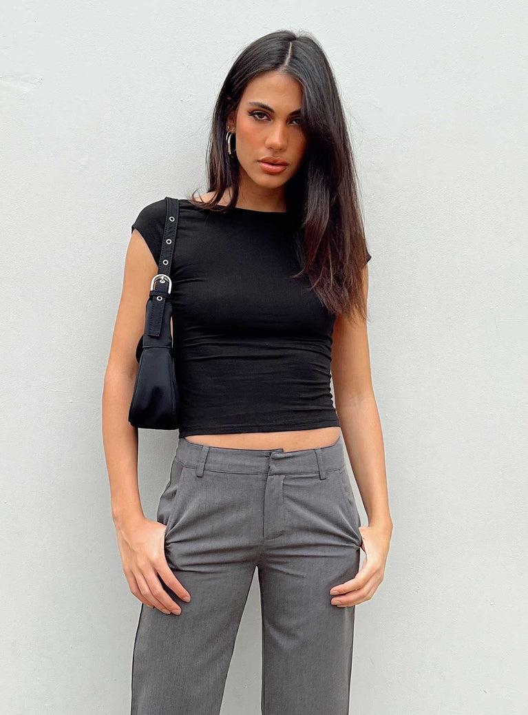 Rosalinda Top Black Lower Impact Product Image