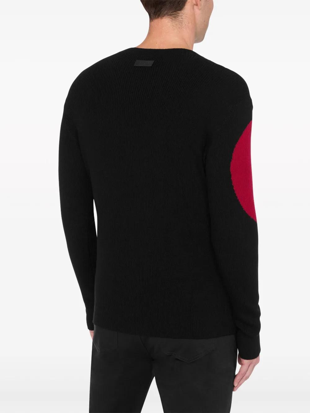 heart-intarsia virgin-wool jumper Product Image