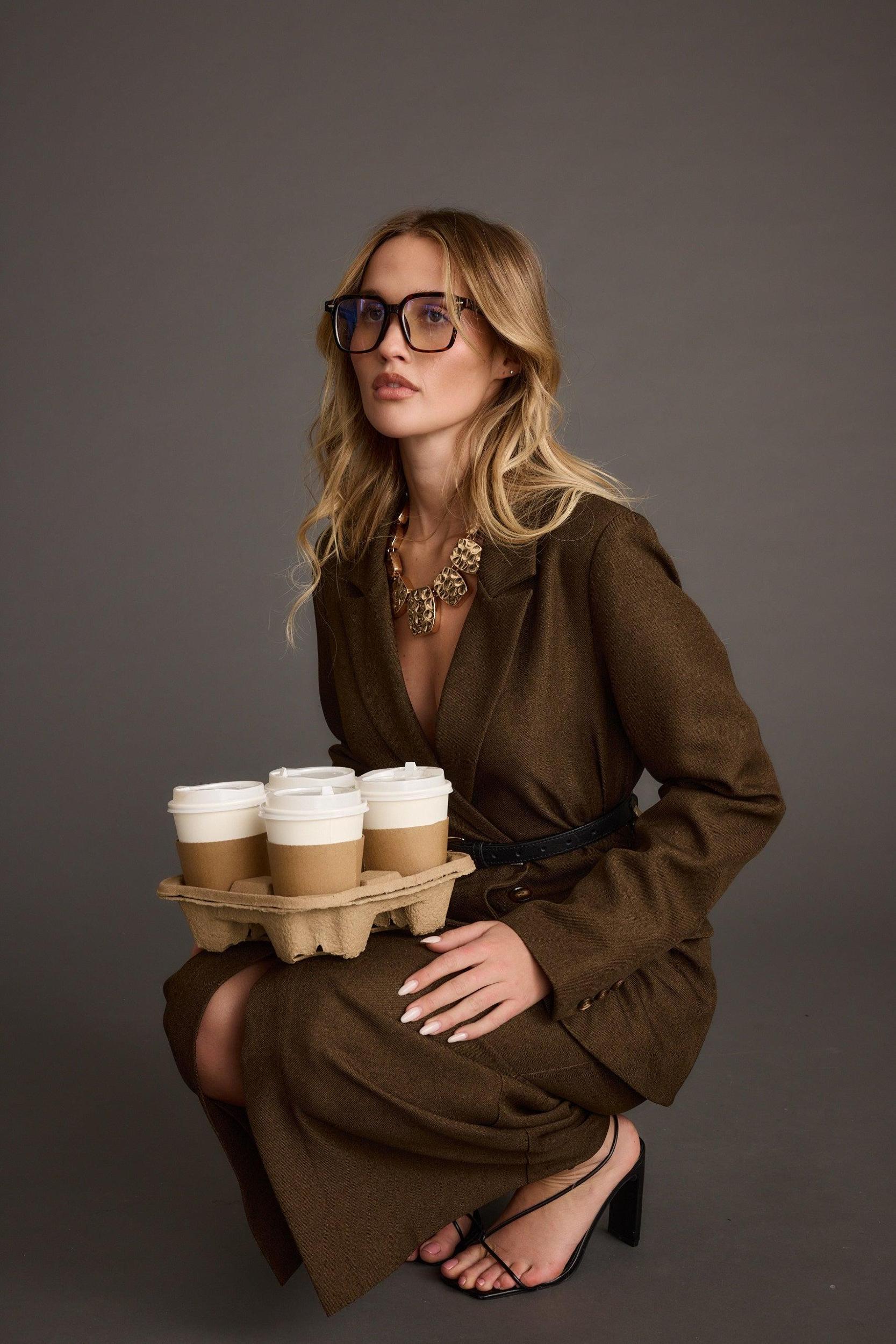 Tory Mocha Twill Blazer Product Image