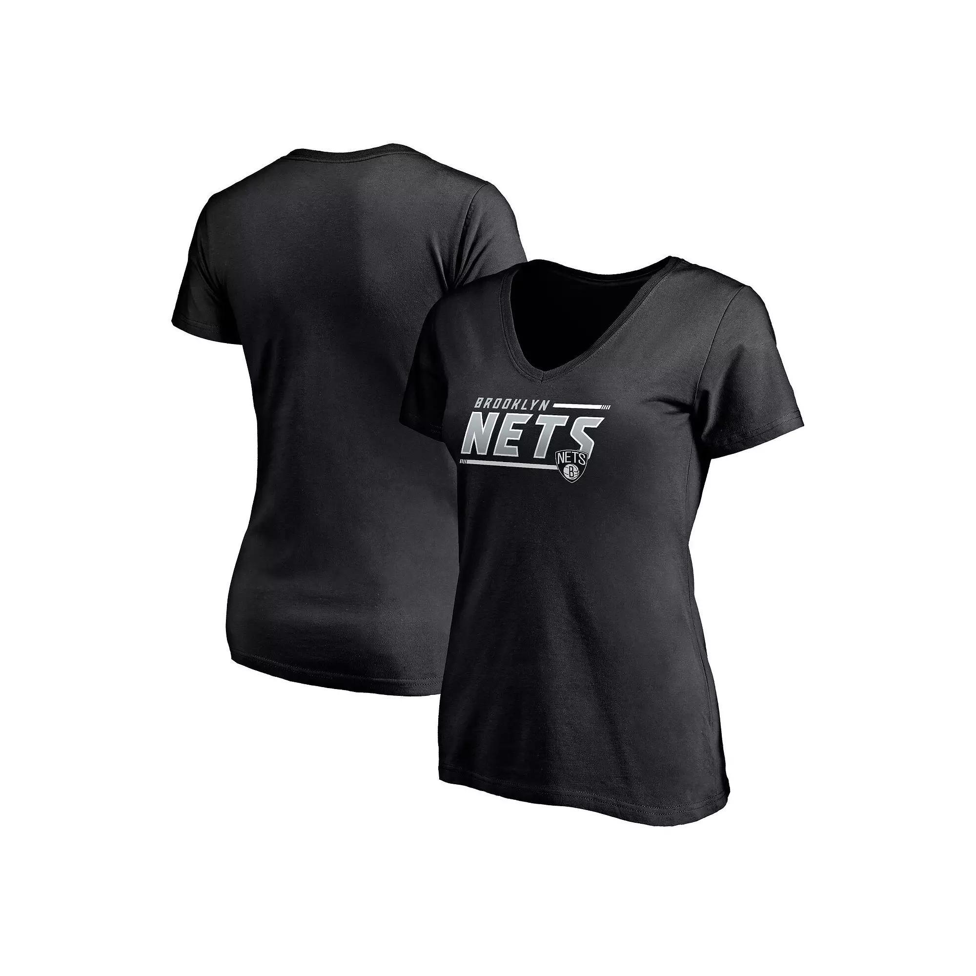 Womens Fanatics Branded Brooklyn Nets Mascot In Bounds V-Neck T-Shirt Product Image