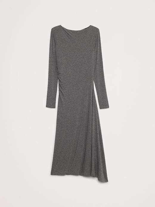 Wool-Blend Asymmetric Midi Dress Product Image