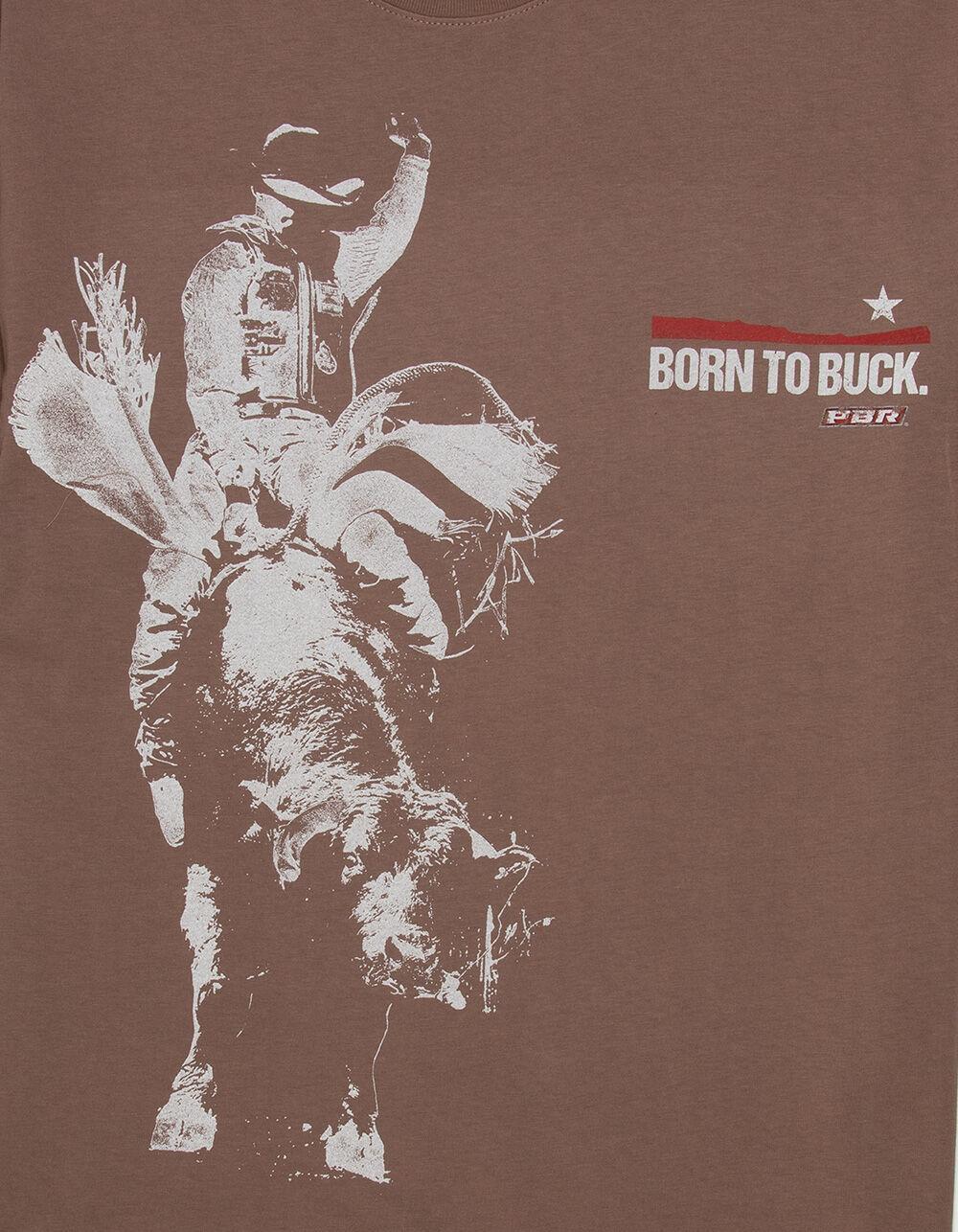 PROFESSIONAL BULL RIDERS Buck Mens Tee - BROWN Product Image