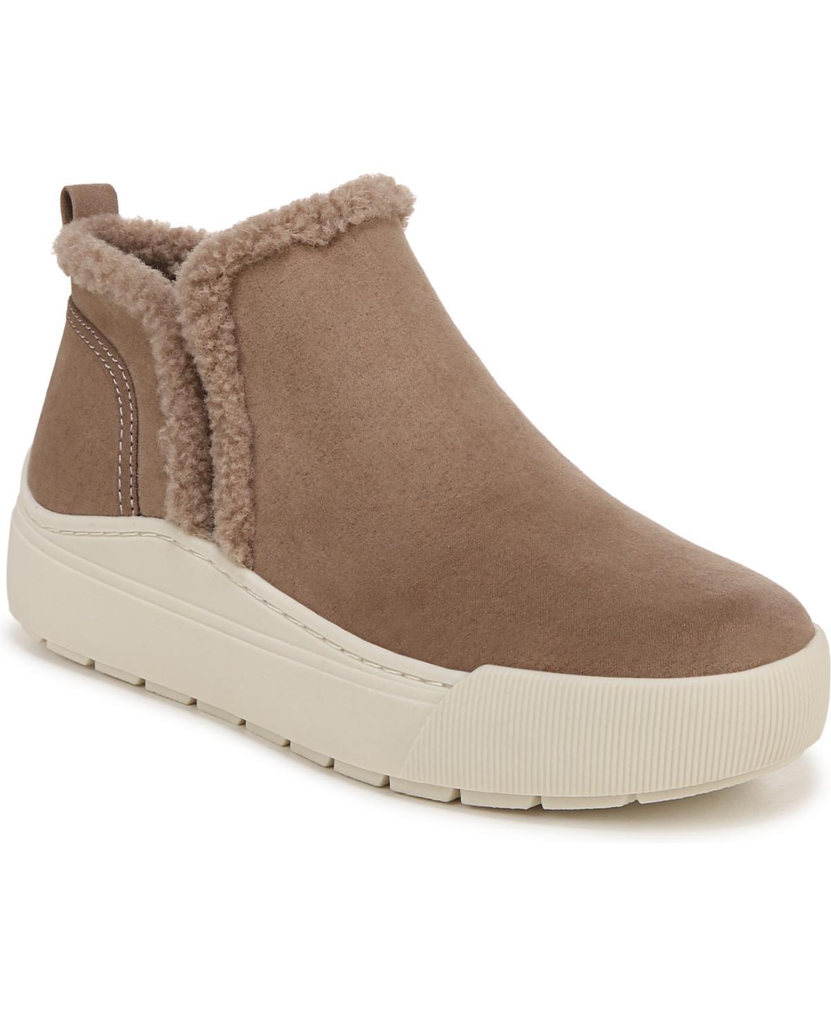 Dr. Scholls Time Off Yo Womens Cozy Ankle Boots Gray Grey Product Image