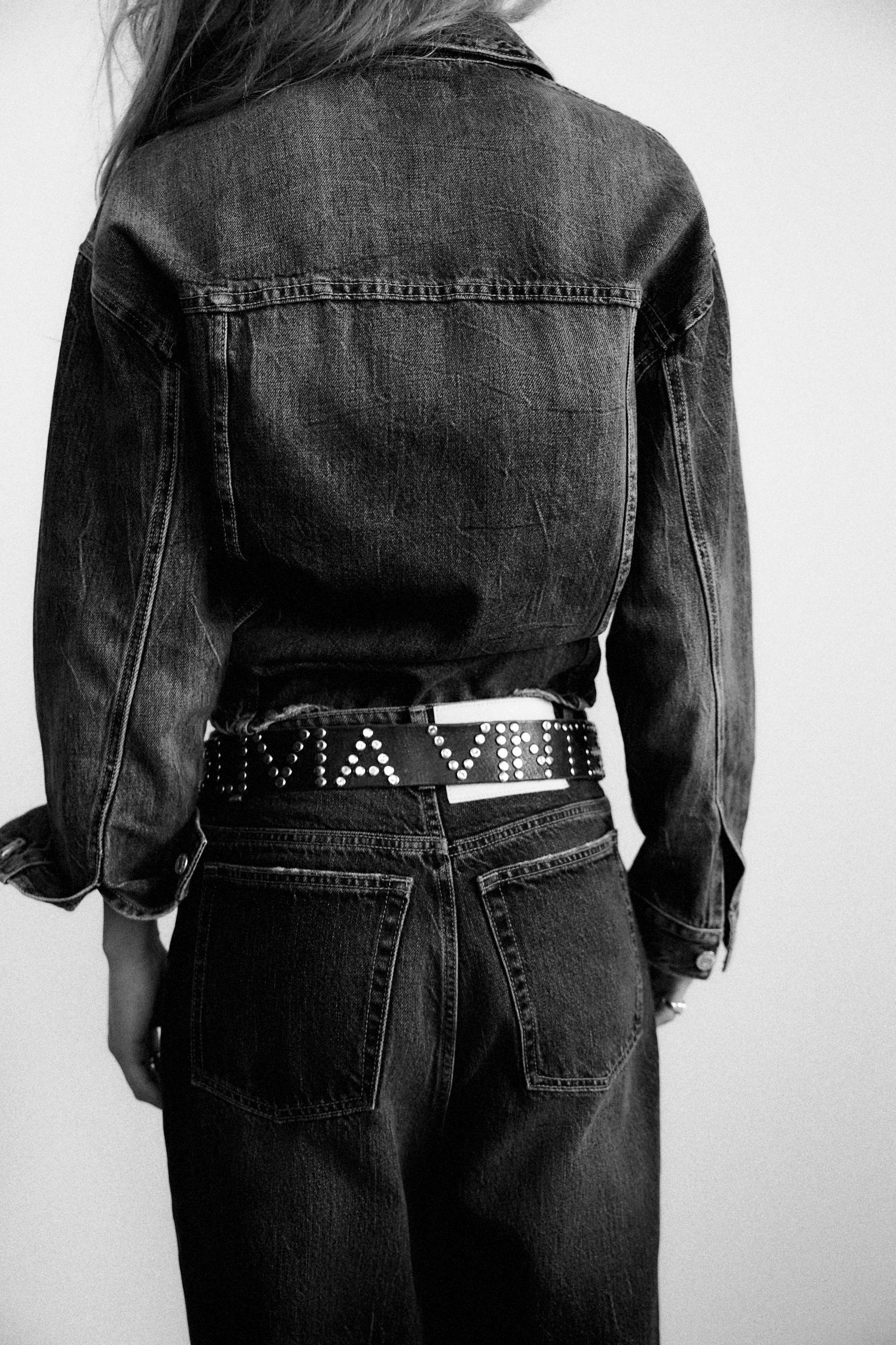 RELAXED OVERSIZE HIGH-WAISTED JEANS Product Image