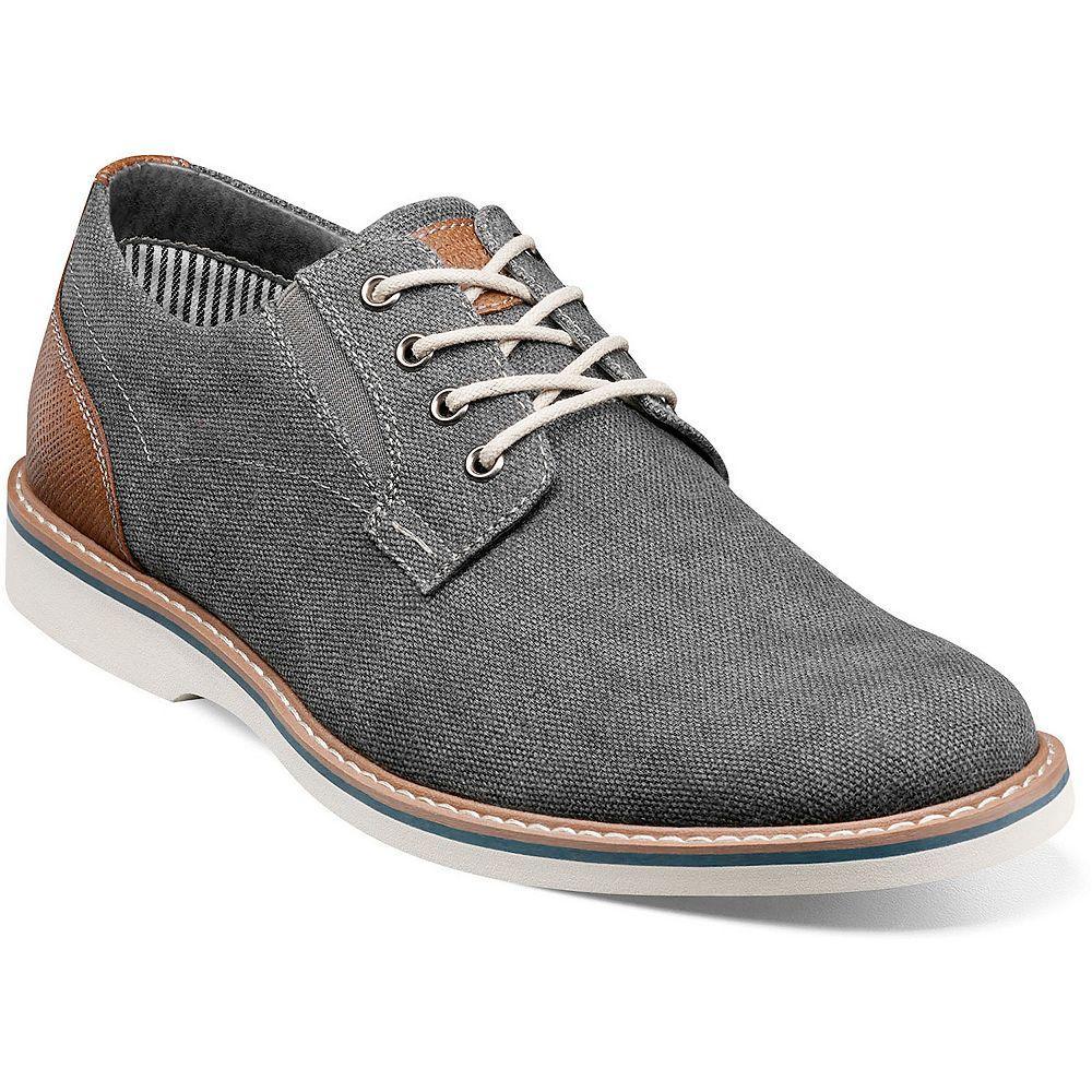 Nunn Bush® Barklay Men's Canvas Oxford Shoes, Size: 14, Grey Light Blue Product Image