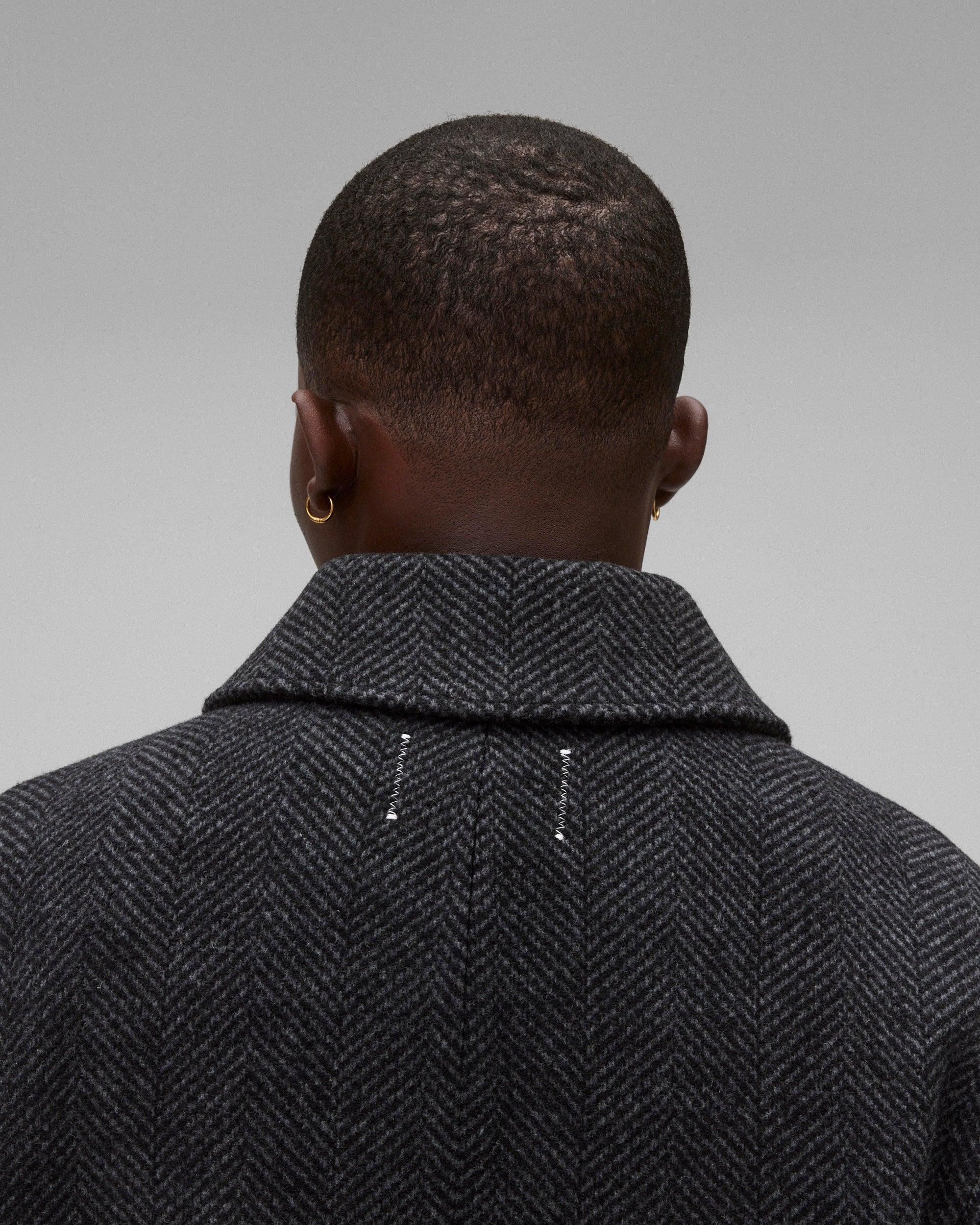 Wool Herringbone Scout Coat Male Product Image