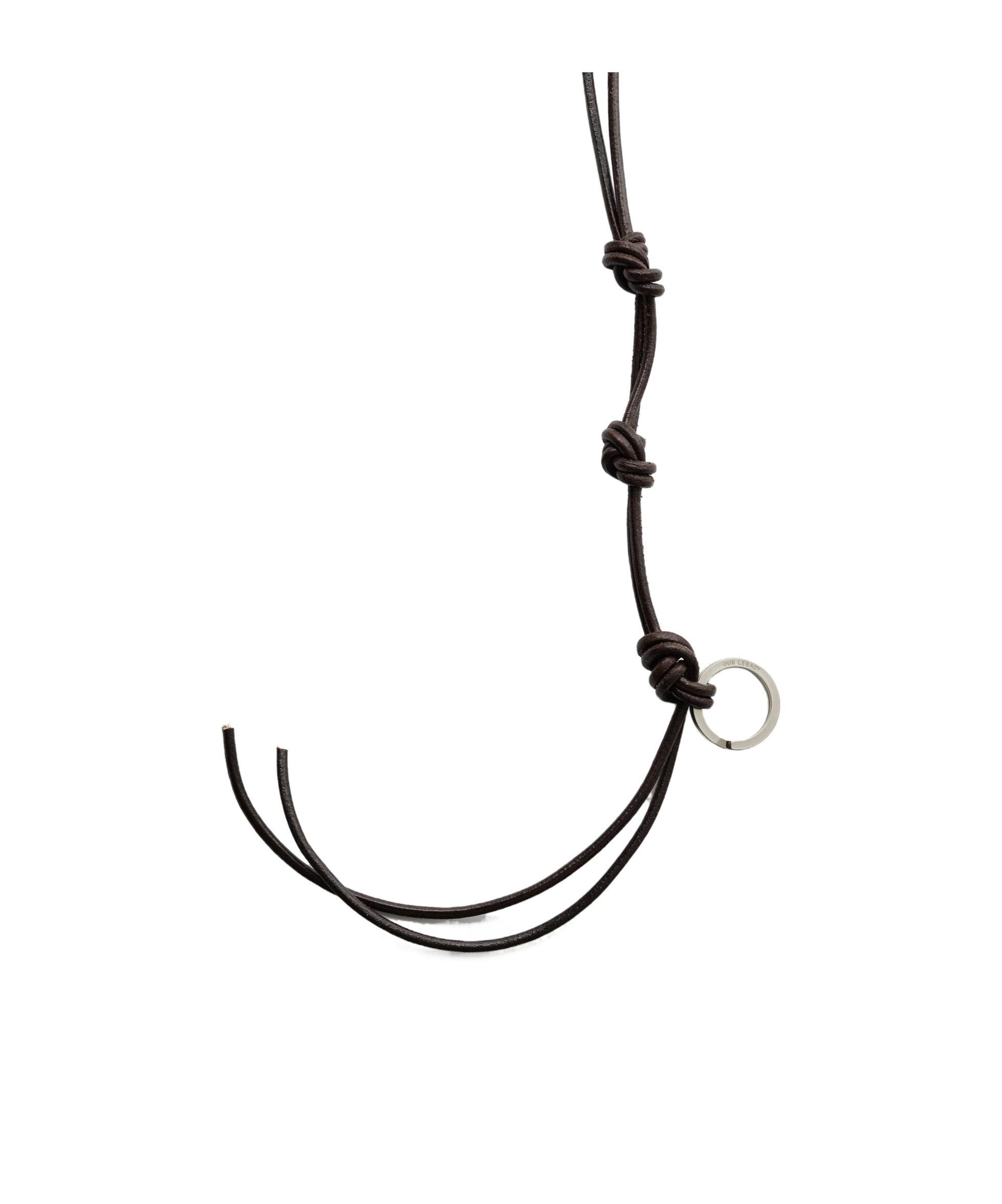 OUR LEGACY Logo Keychain In Black Product Image