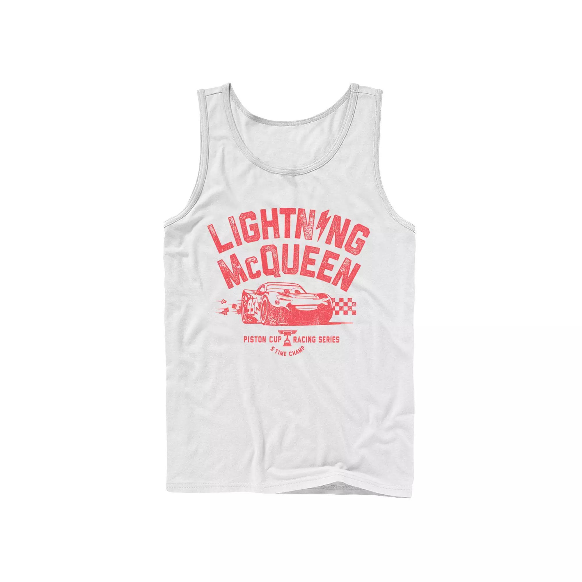 Mens Disney / Pixar Cars 3 Lightning McQueen Racing Tank Top Product Image
