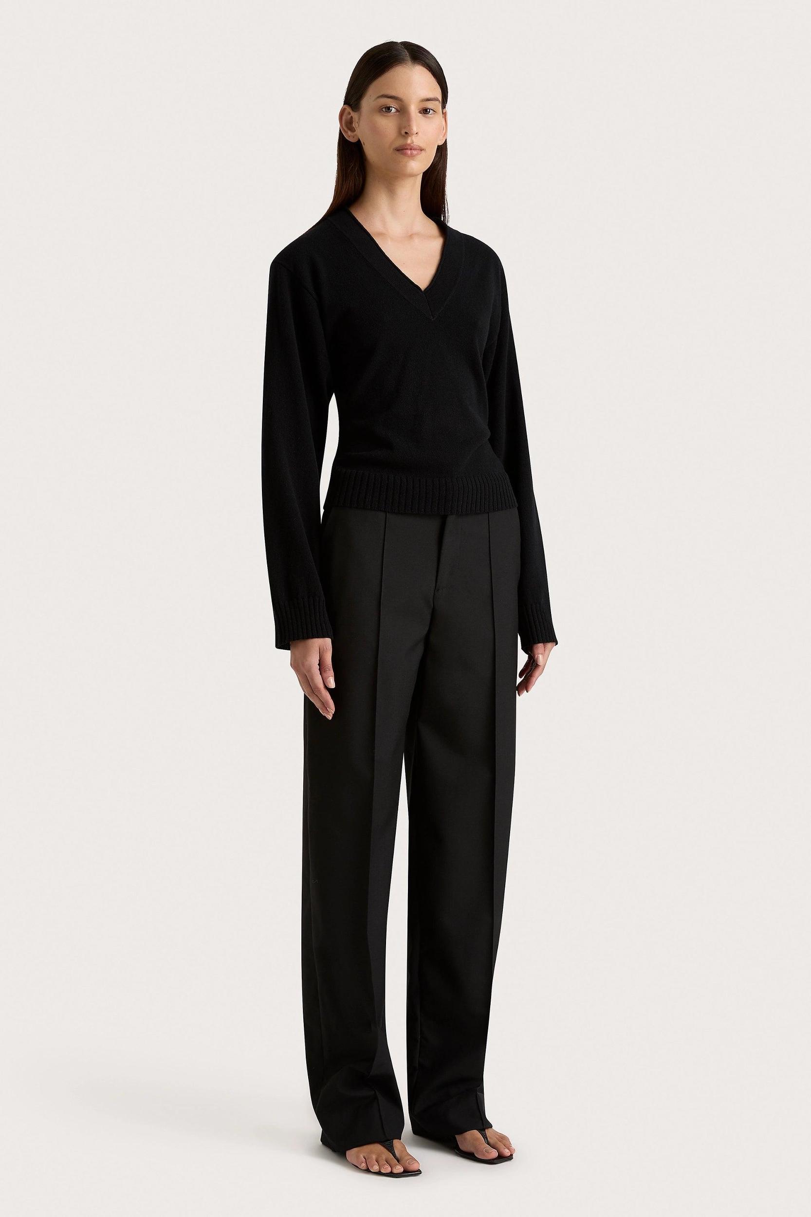 Frederikke Cashmere Sweater Black Product Image