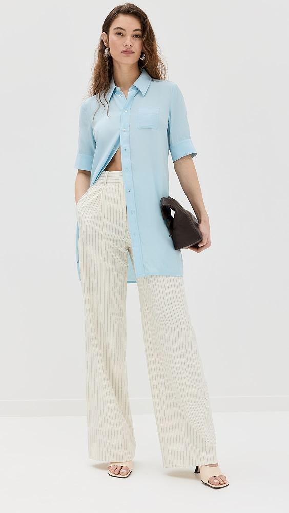 CO Short Sleeve Shirt Dress | Shopbop Product Image
