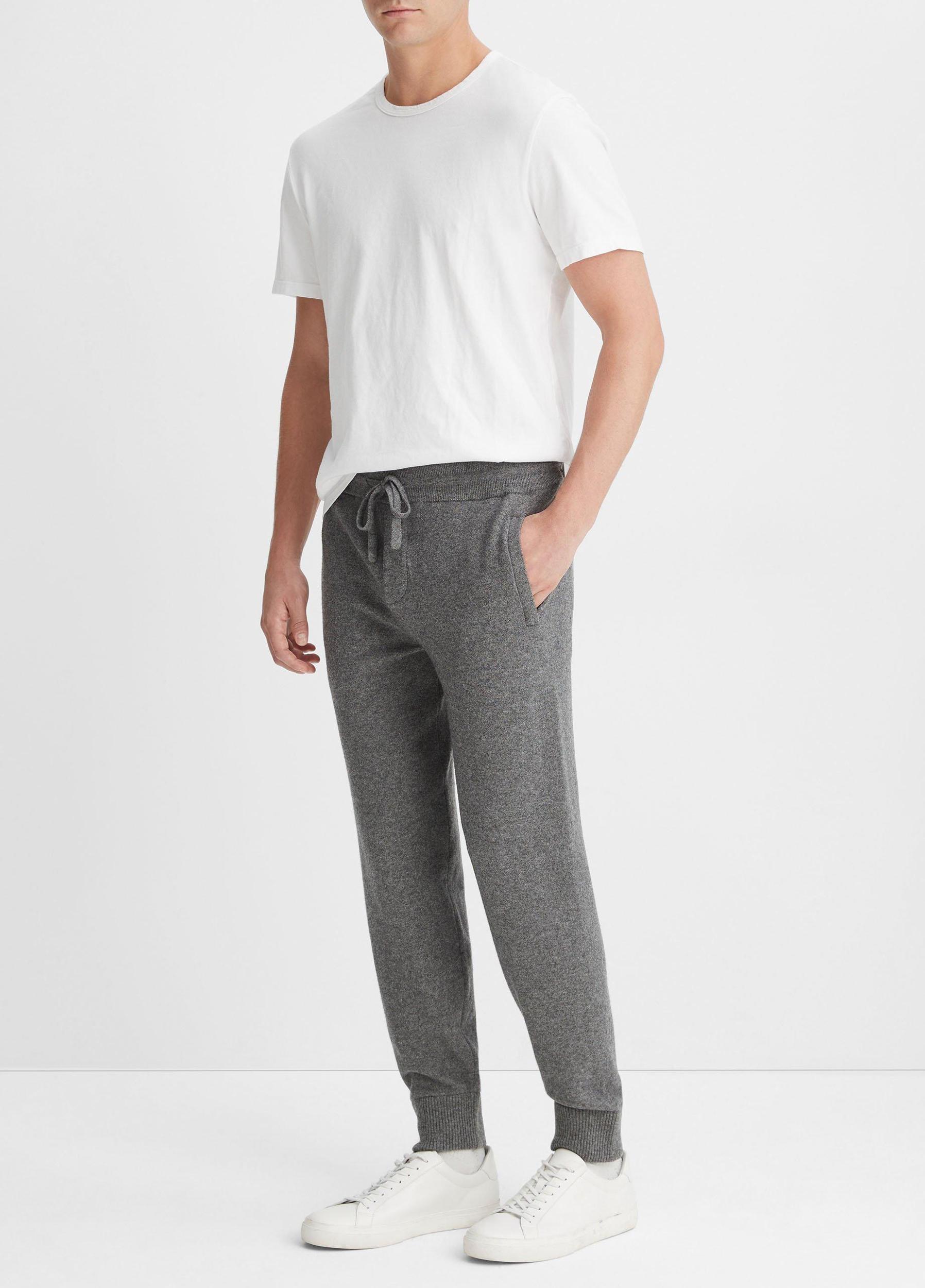 Mens Wool Cashmere Jogger, Coastal Blue, Size L Vince Product Image