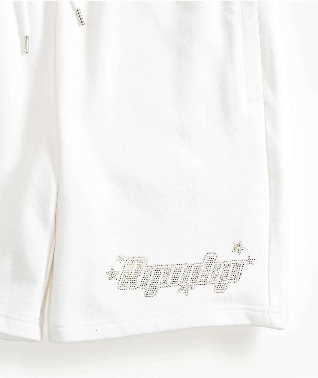 RIPNDIP Kawaii Nerm White Sweat Shorts Product Image