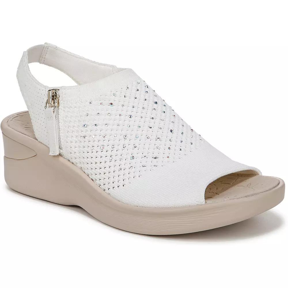 LifeStride Starlet Women's Slingback Wedges, Size: 8 Wide, White Product Image