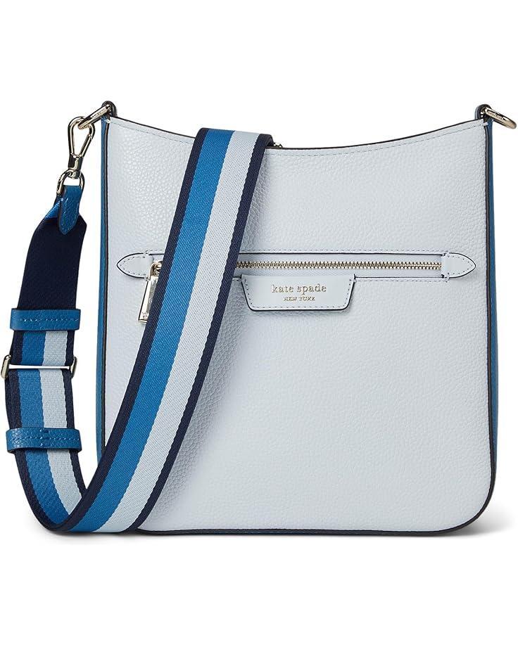 Kate Spade New York Hudson Colorblocked Pebbled Leather Messenger Crossbody Product Image