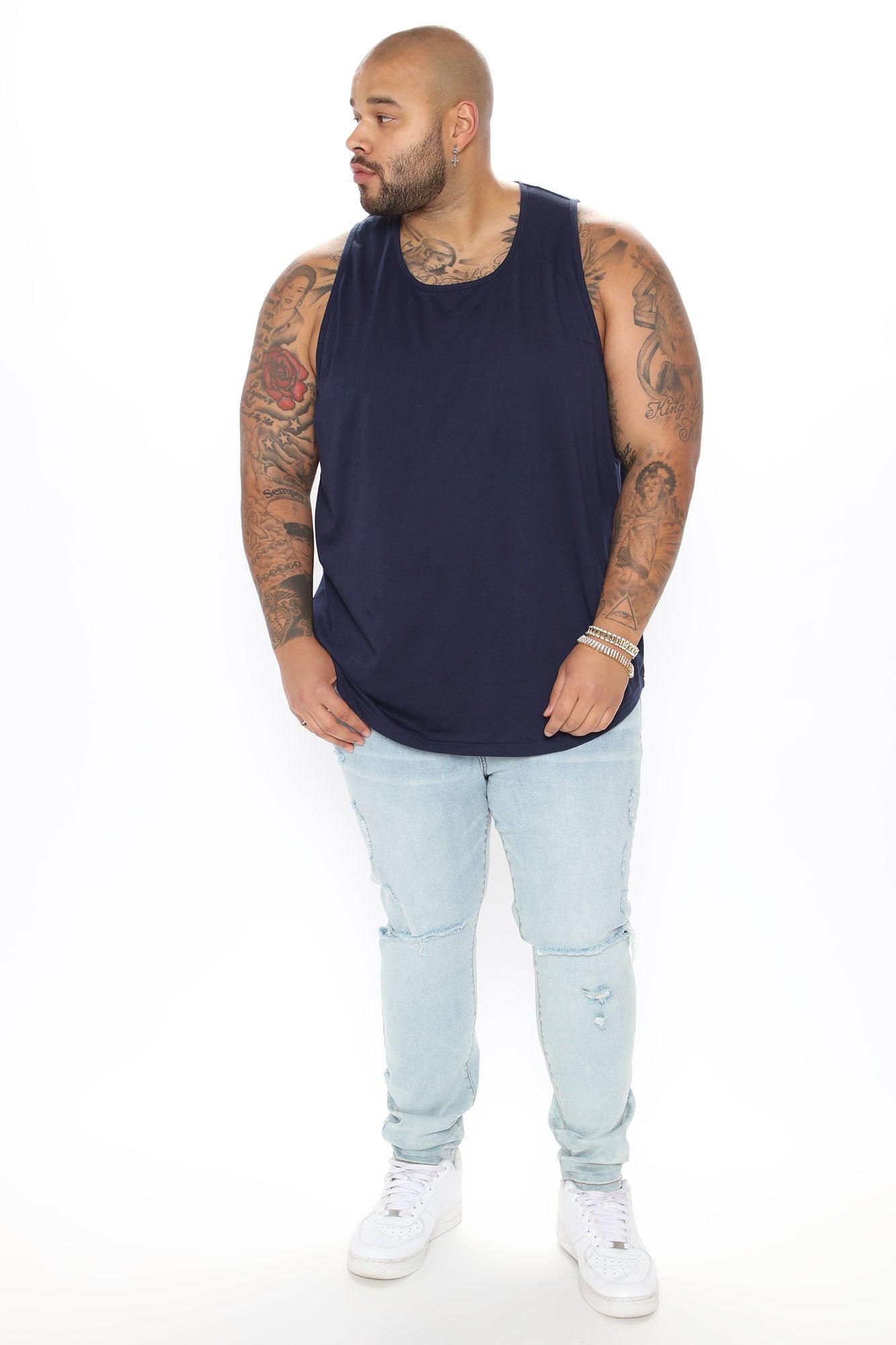 Essential Tank Top - Navy Product Image