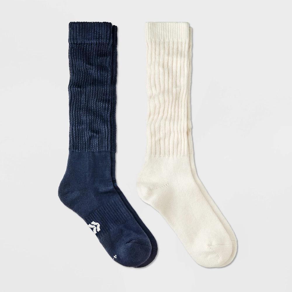Women's Cushioned Scrunch 2pk Crew Socks - All In Motion™ 4-10: Arch Support, Knit Midweight Product Image