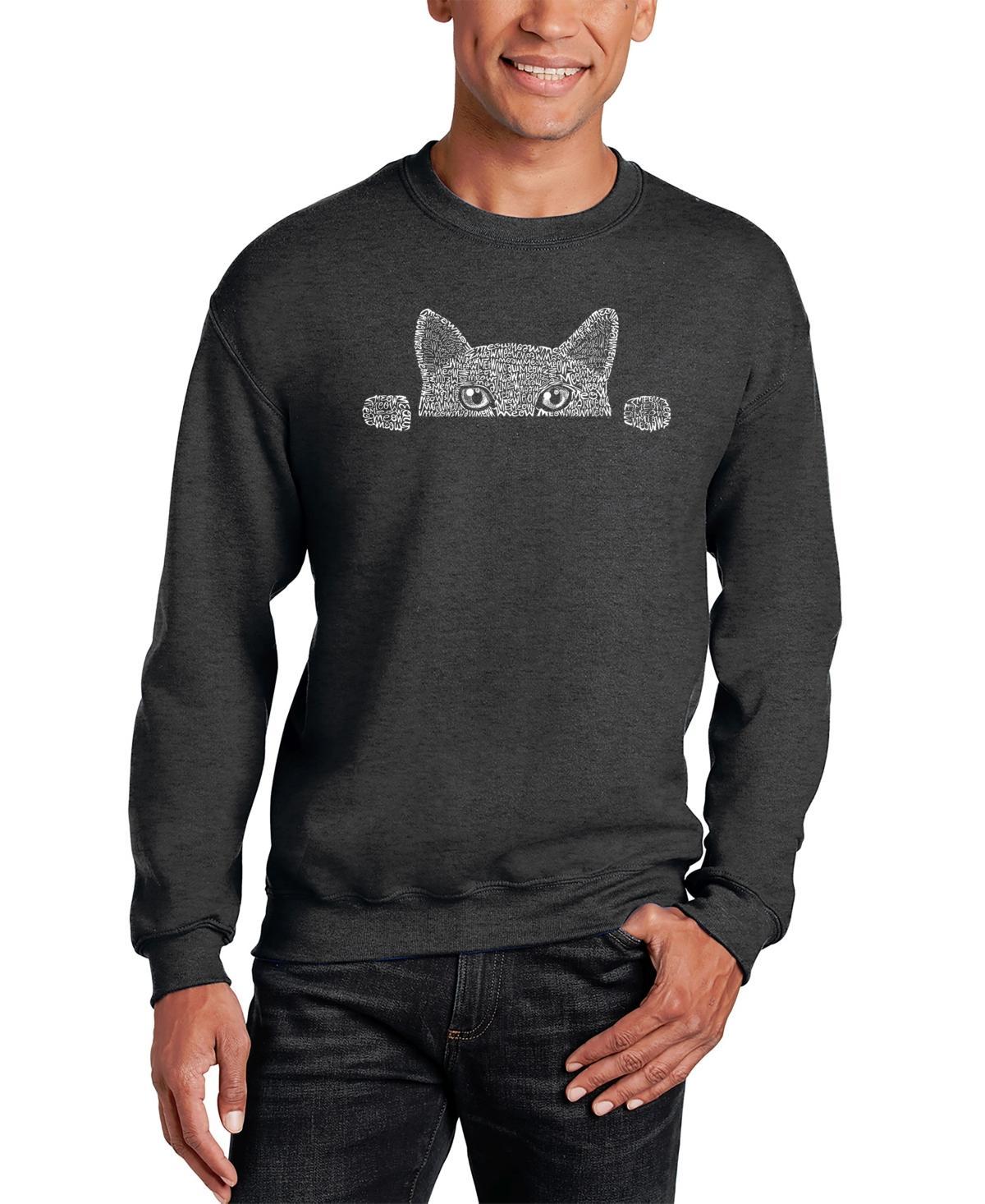 La Pop Art Cat Claws - Mens Word Art Crewneck Sweatshirt Product Image