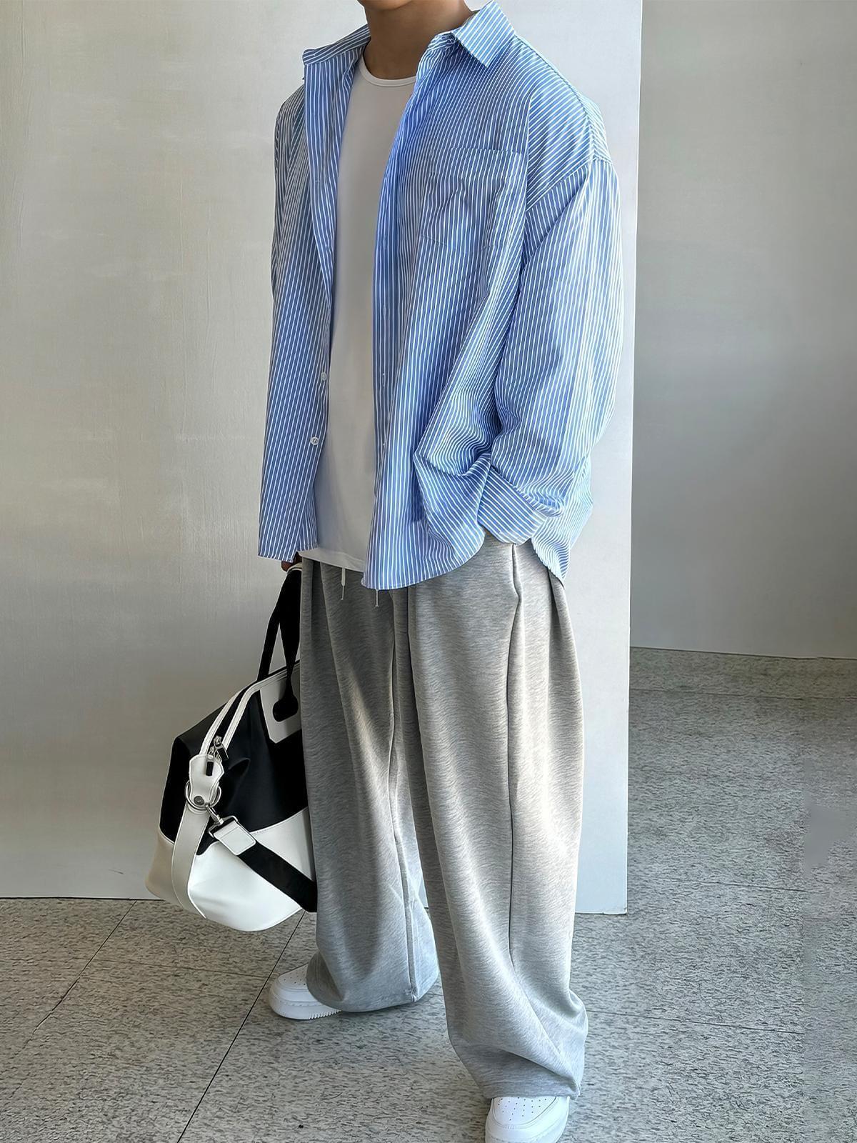 RT No. 12447 BLUE STRIPED SHIRT Product Image