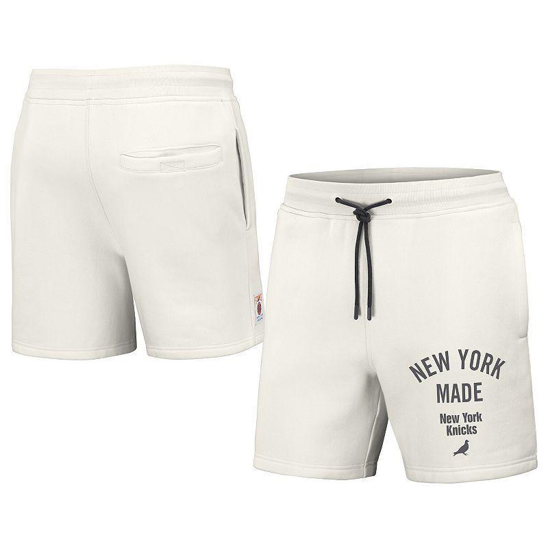 Men's NBA x Staple Cream Chicago Bulls Heavyweight Fleece Shorts, Size: 2XL, Beige Product Image