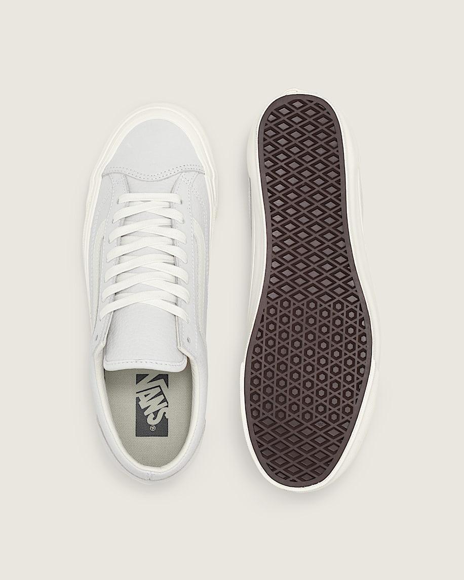 Premium Old Skool Leather Shoe in White| Vans US Product Image