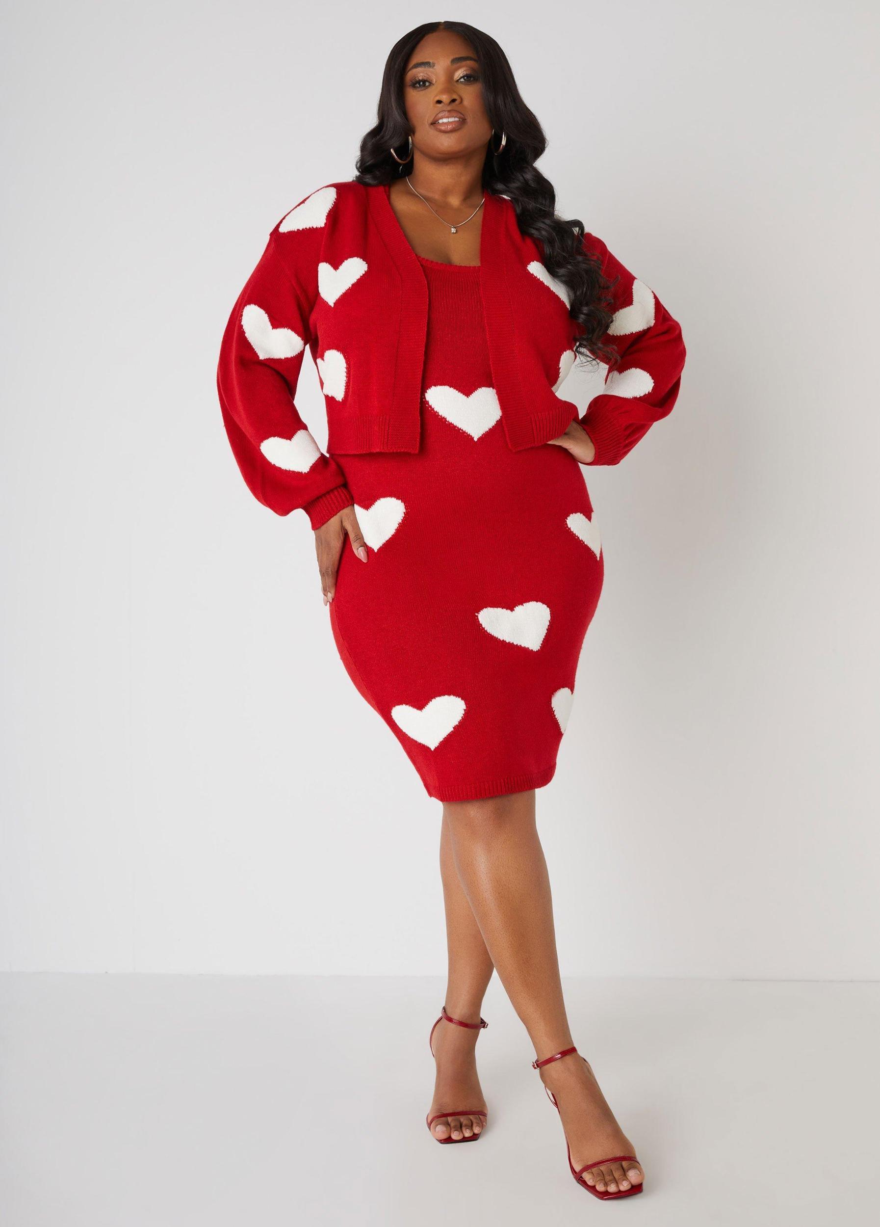 Heart Sweater Dress Product Image