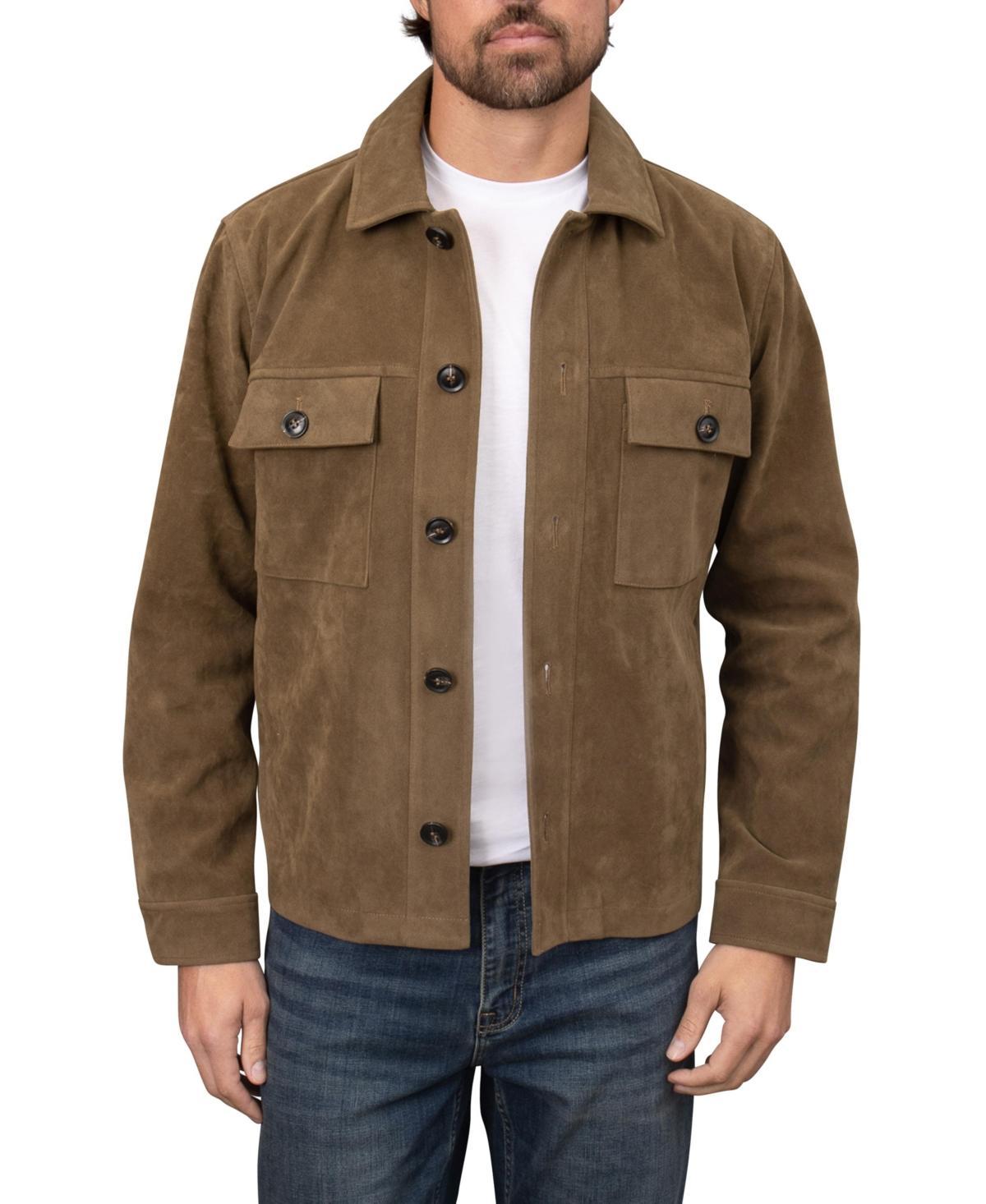 Bagatelle Homme Mens Faux Nubuck Trucker Jacket Product Image