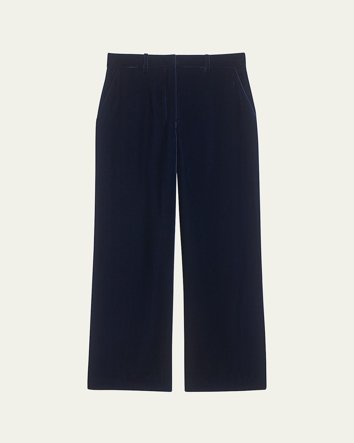 Theory Velvet Straight Leg Pants Product Image