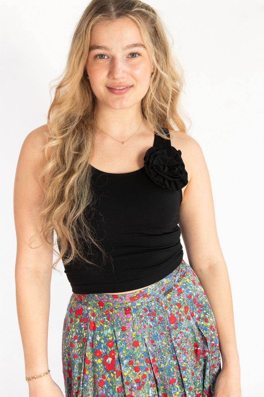 Ruffle Rose Seamless Tank Product Image