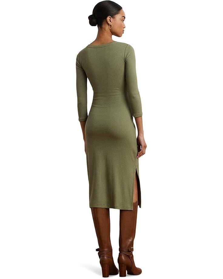 Knit Crepe Tie Waist Sheath Dress Product Image