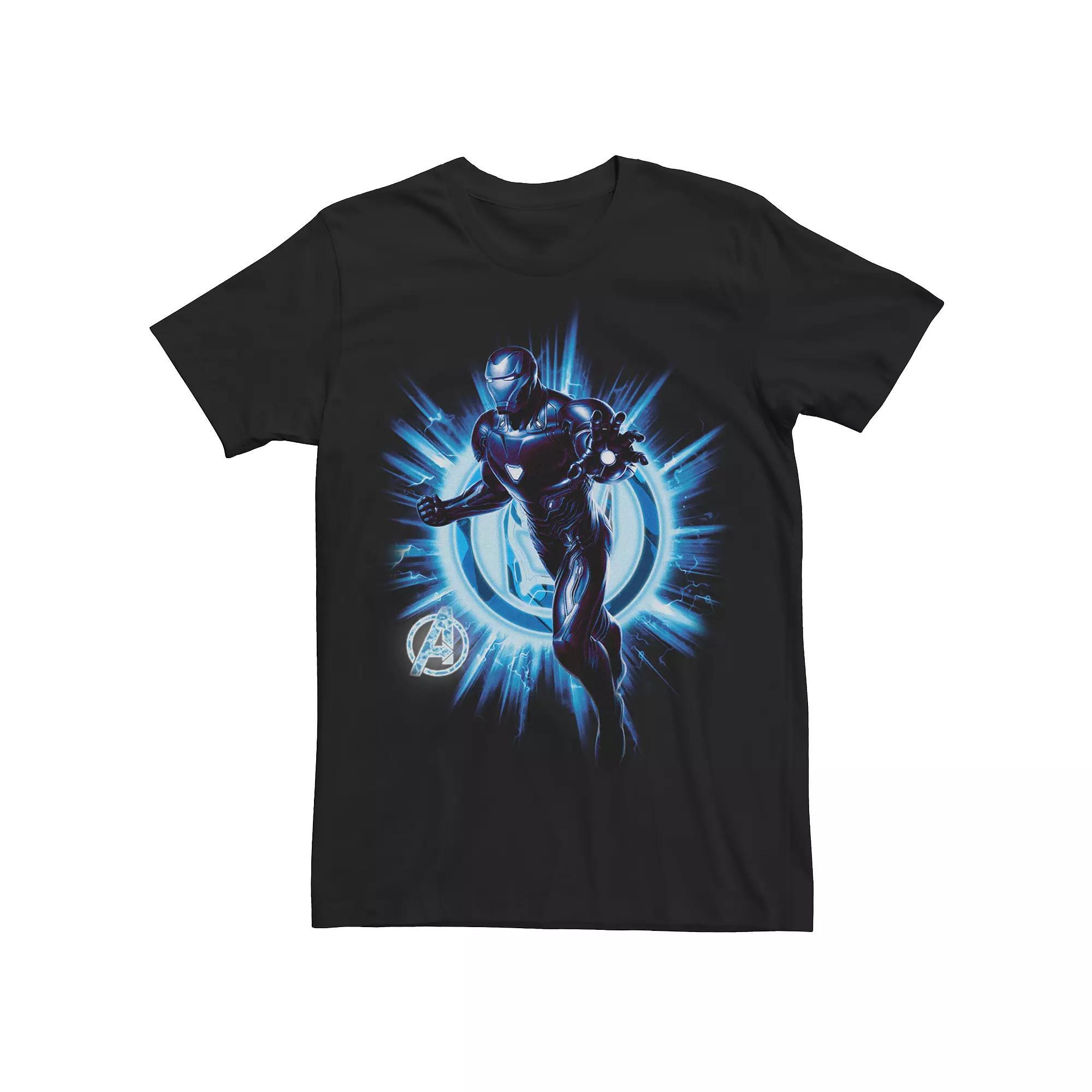 Boys 8-20 Marvel Avengers Endgame Iron Man Burst Graphic Tee, Boy's, Size: Large, Black Product Image
