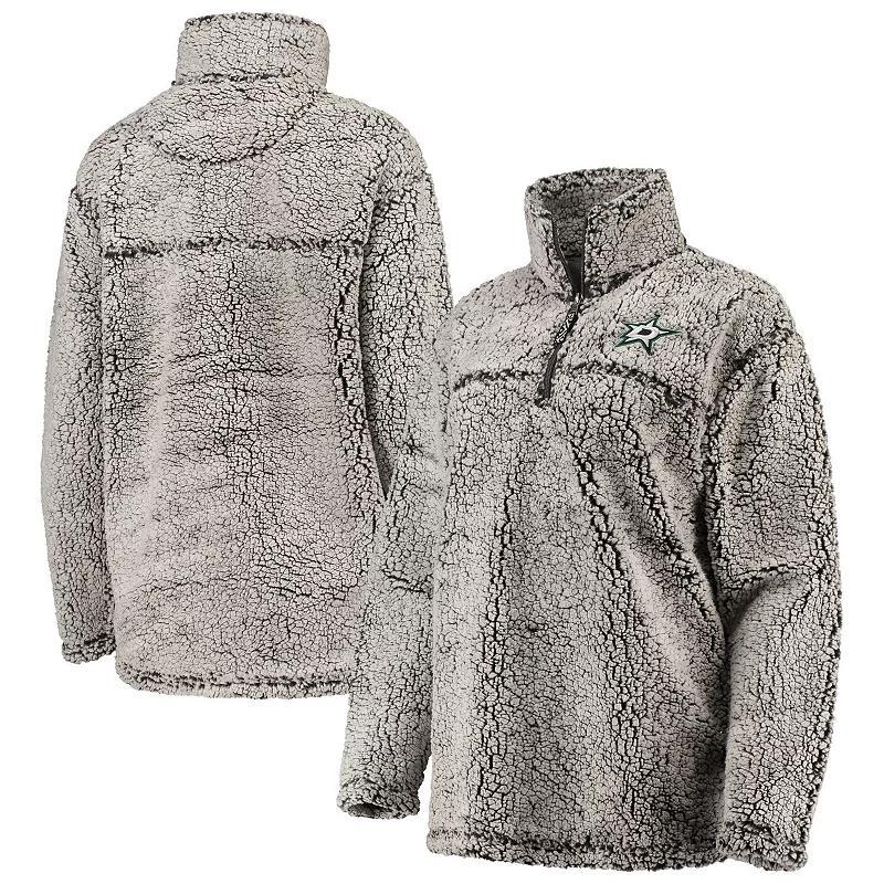 Women's G-III 4Her by Carl Banks Gray Toronto Maple Leafs Sherpa Quarter-Zip Pullover Jacket, Size: Small, Mpl Grey Product Image