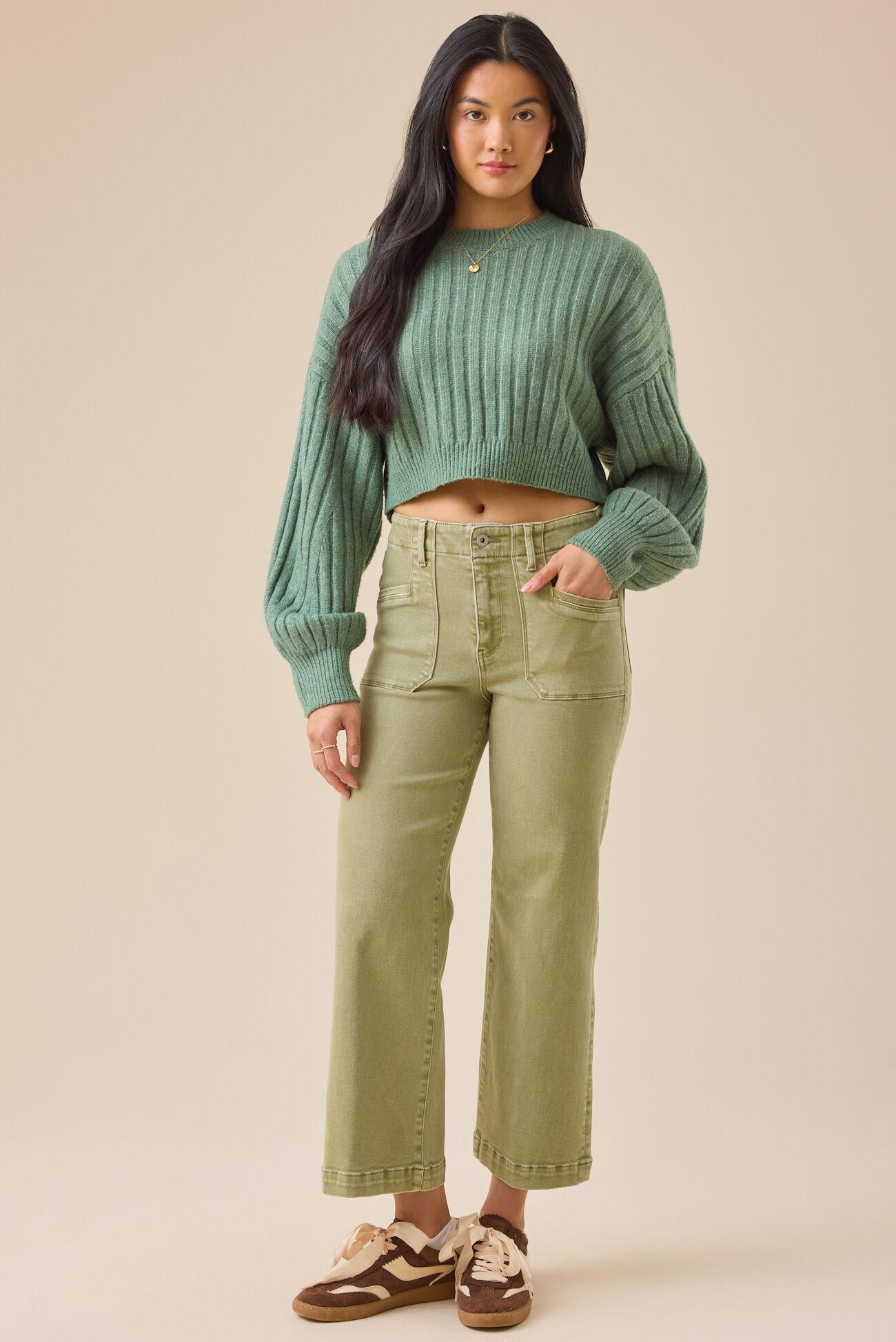 Amber Cropped Sweater Product Image