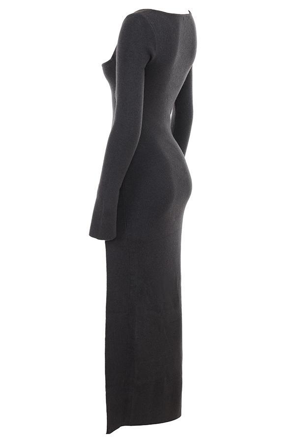 Tolani  charcoal cashmere knit maxi dress - sale Product Image