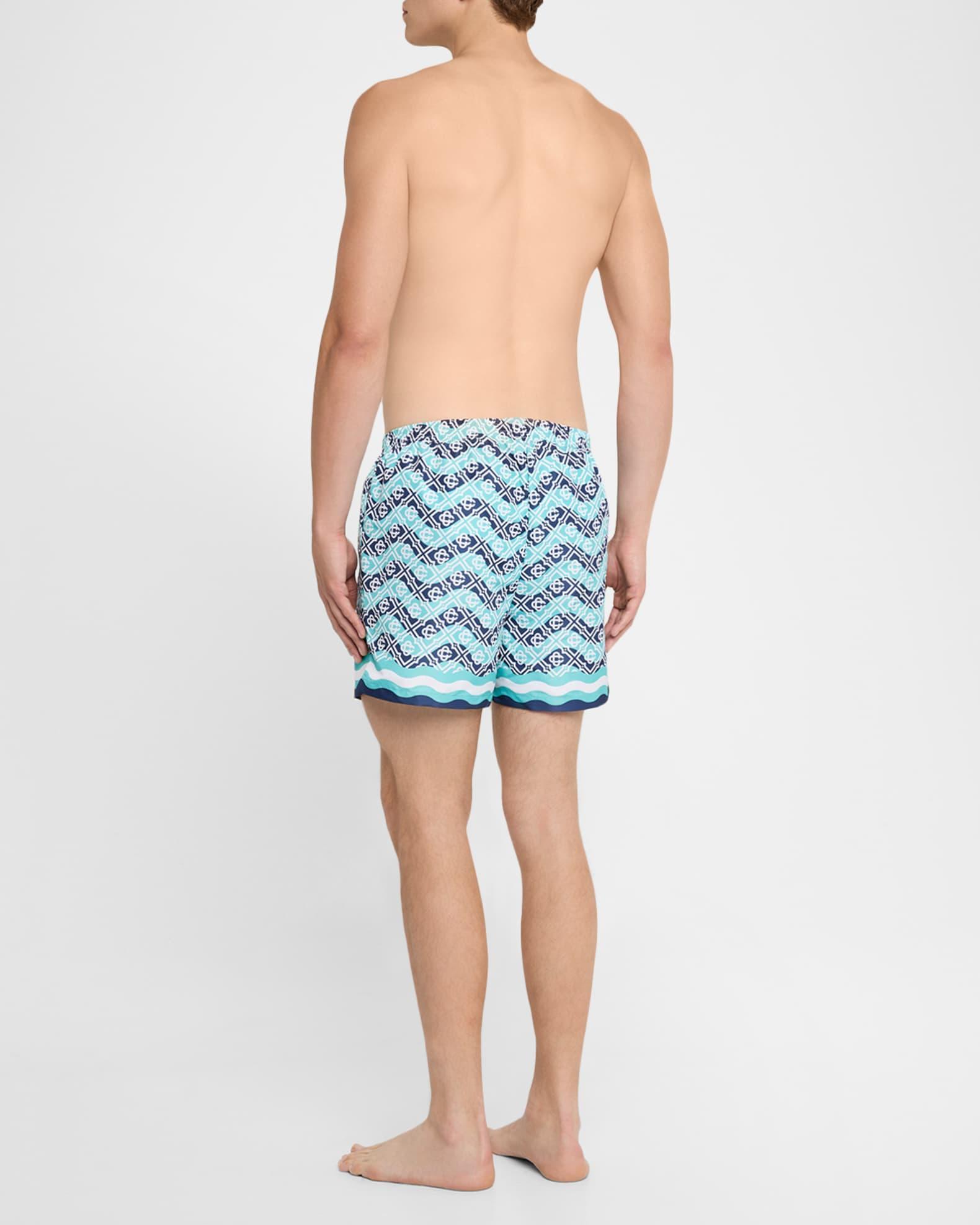 Men's Beach Club Monogram Swim Trunks Product Image