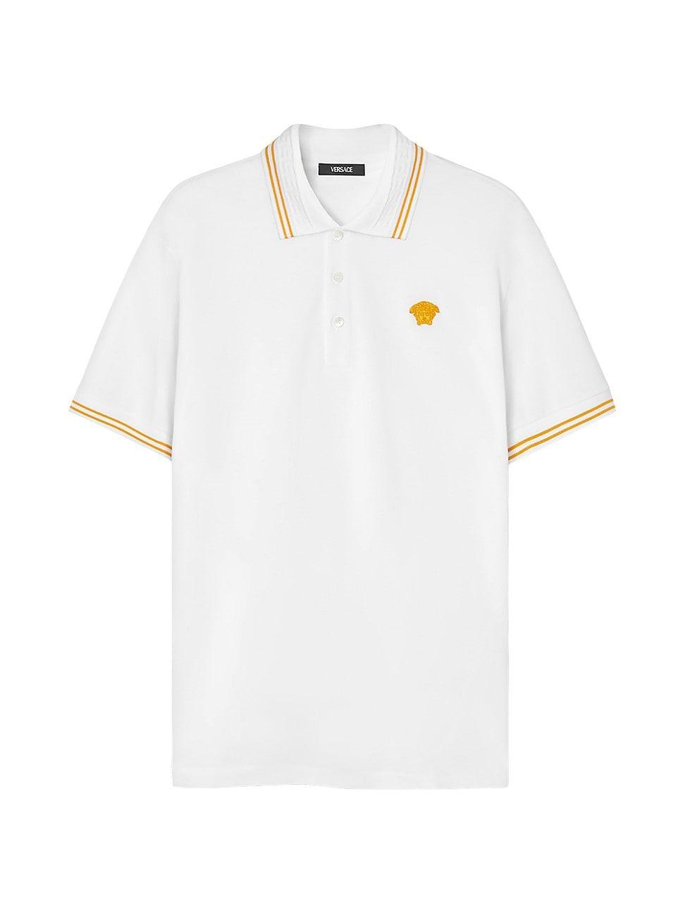 Mens Pop Medusa Tipped Polo Shirt Product Image