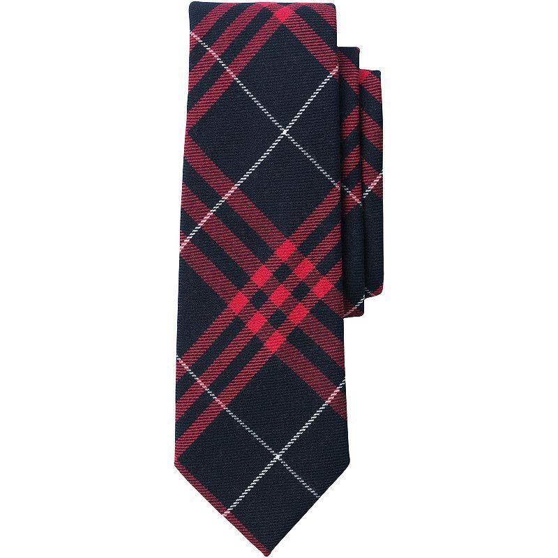 Men's Lands' End Plaid To Be Tied Tie, Clear Blue Plaid Product Image