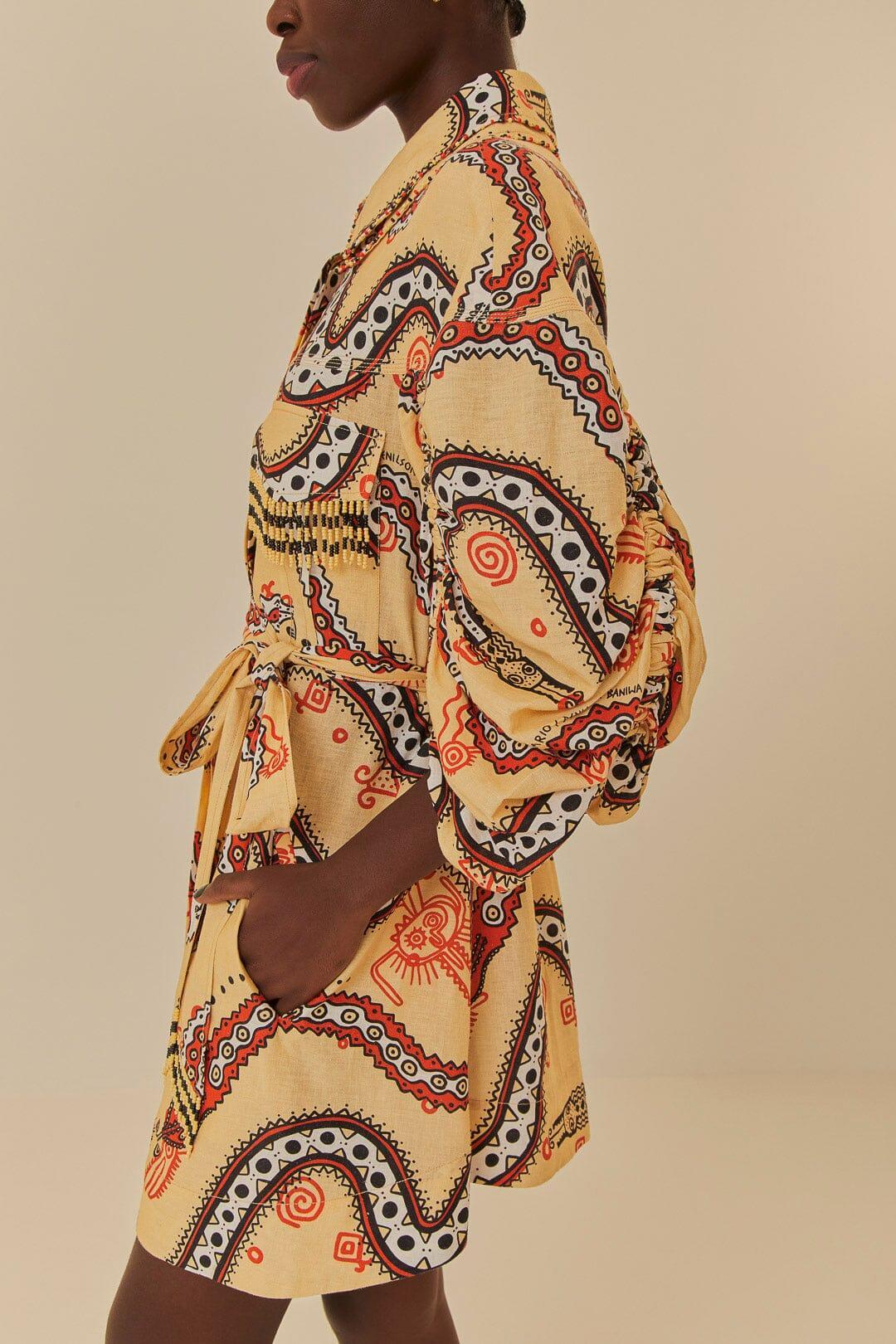 Sand Time Snake Mini Dress Product Image