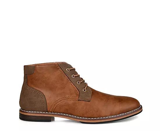 VANCE Franco Men's Plain Toe Chukka Boots, Size: 8.5, Brown Product Image