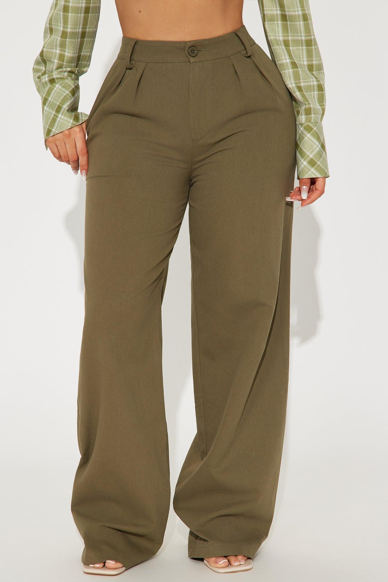 Marissa Wide Leg Pant - Olive Product Image