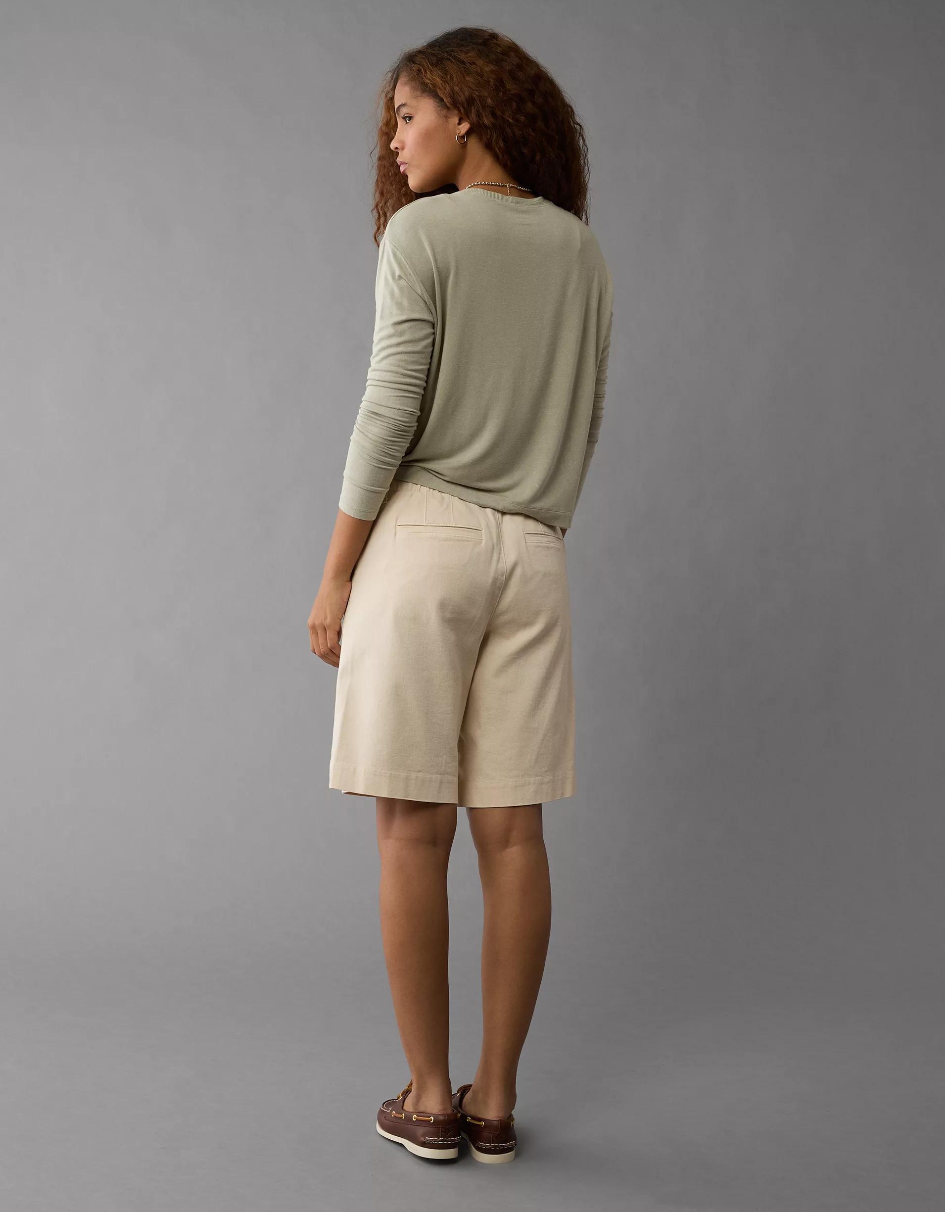 AE Soft & Sexy Long-Sleeve Pocket T-Shirt Product Image